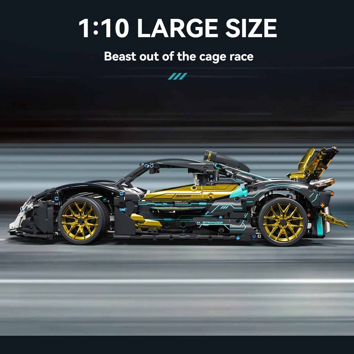 Heavy Equipment Lego - ToylinX 1:10 Mechanical Building Block Supercar
