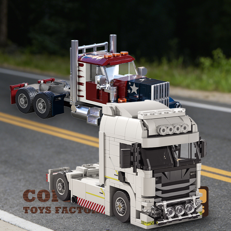 Heavy Equipment Lego - Creative Truck Head Bricks MOC Set