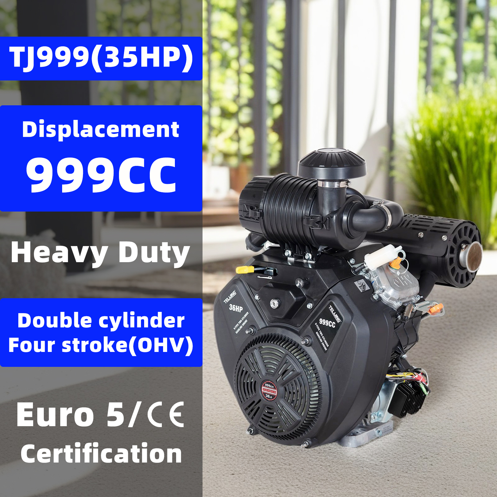 Heavy Equipment For Construction - Industrial Heavy-Duty Electric Start Engine CE