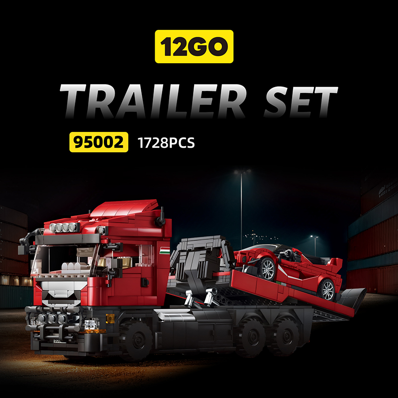 Heavy Equipment Lego - Red Tractor Truck & Red Super