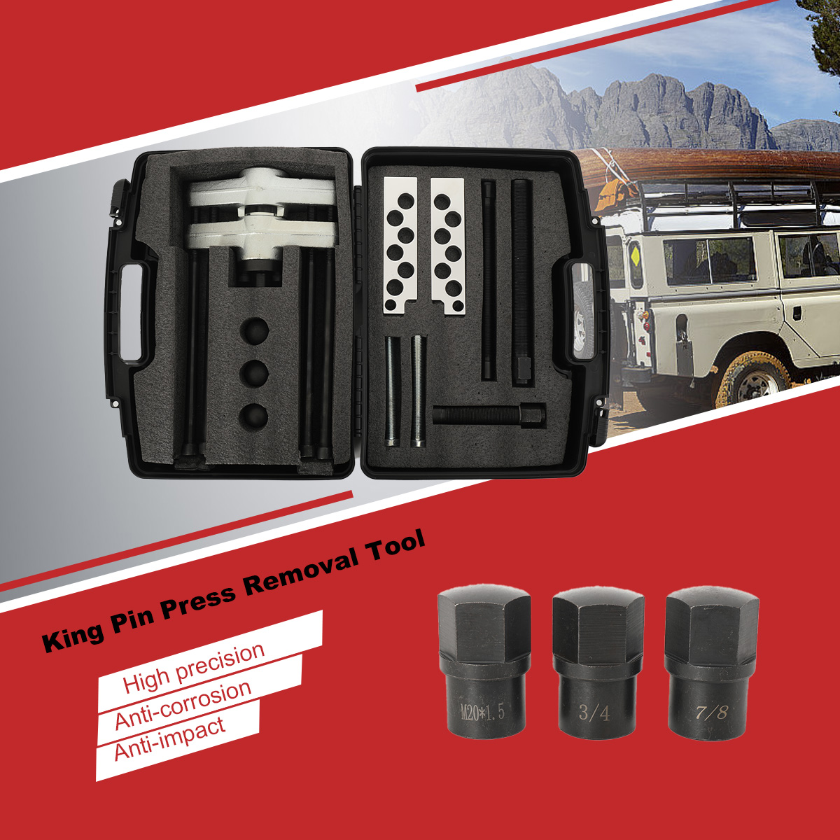 Heavy Equipment Transport - King Pin Press for Medium and