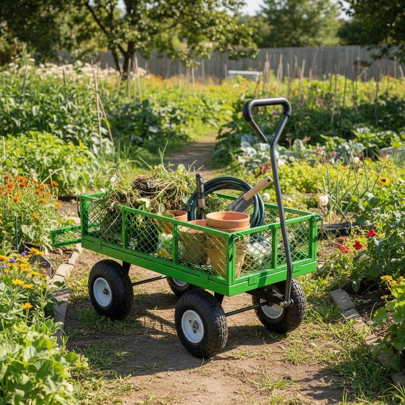 Steel Garden Cart 680 Lbs For  - Heavy Equipment Transport avis et prix