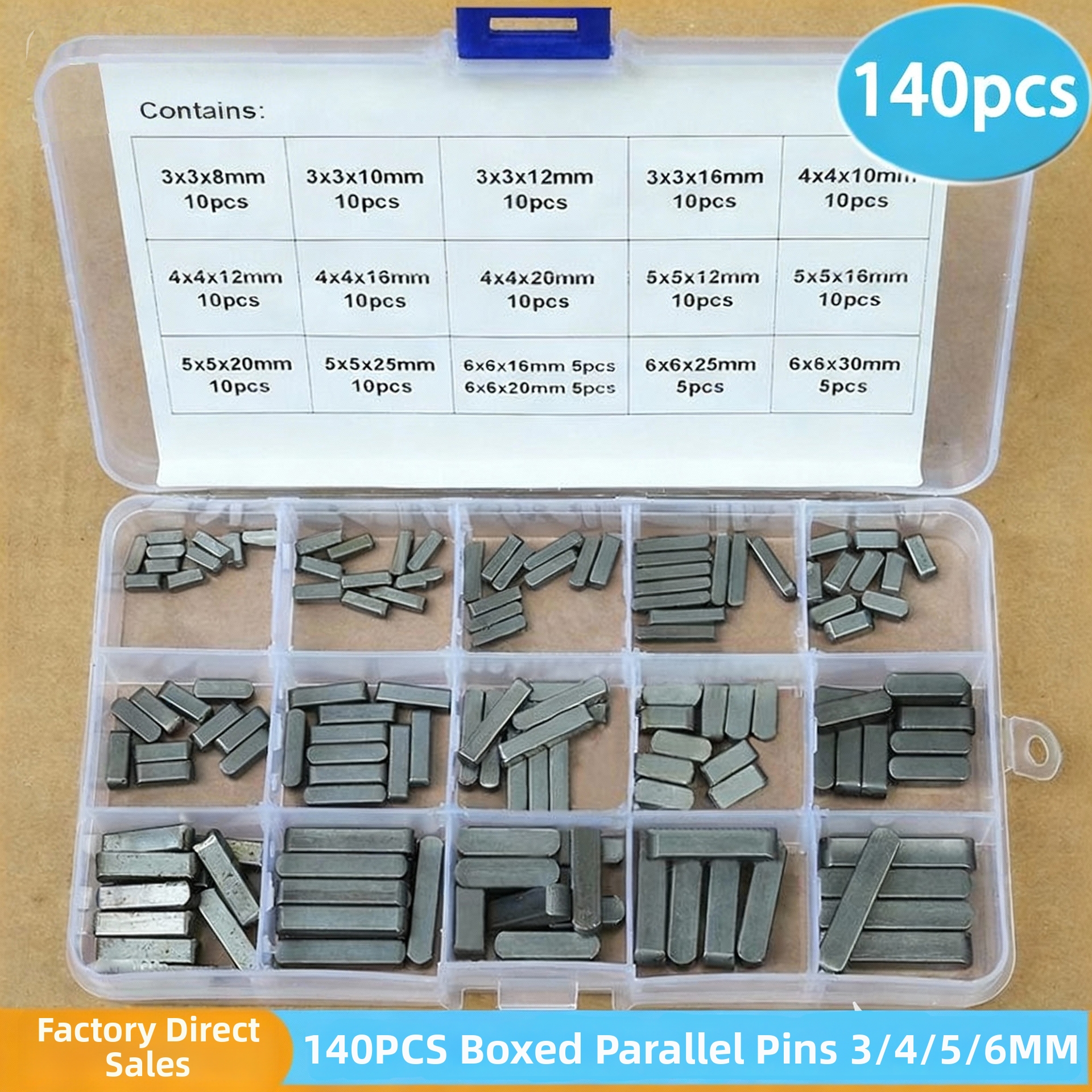 140PCS Metric Parallel Keys Se - Heavy Equipment Key Set avis et prix