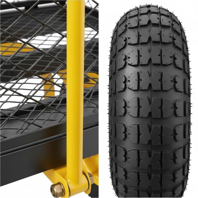 Steel Garden Cart 900 Lbs For  - Heavy Equipment Transport avis et prix