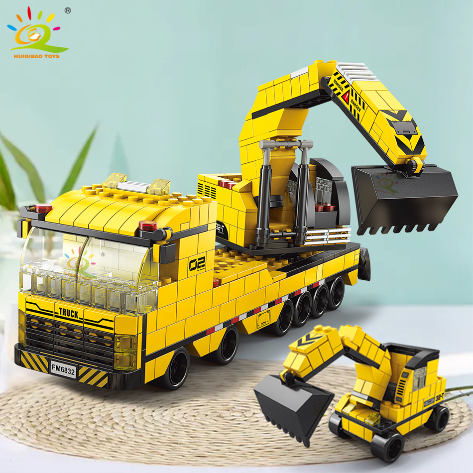 HUIQIBAO 1000pcs 6in1 Engineer - Heavy Equipment Lego avis et prix