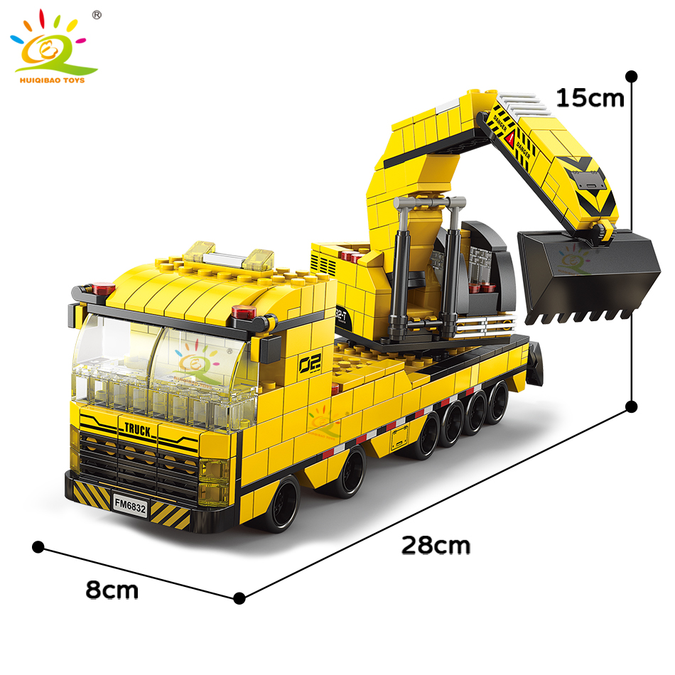 HUIQIBAO 1000pcs 6in1 Engineer - Heavy Equipment Lego avis et prix