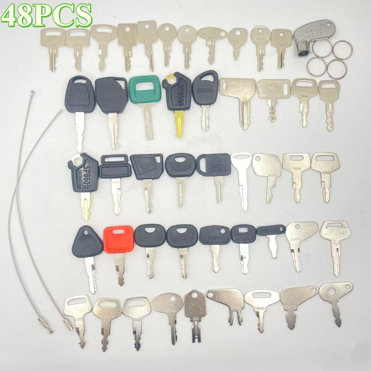 48PCS Heavy Equipment Keys Set - Heavy Equipment Key Set avis et prix