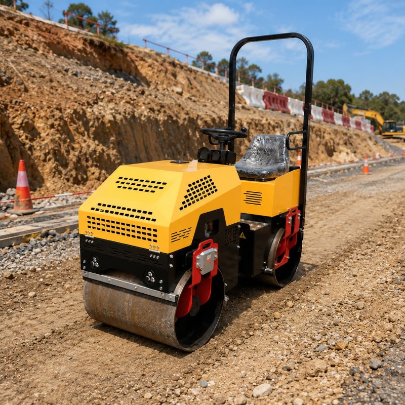 Double Drum Vibratory Road Rol - Heavy Equipment For Construction avis et prix