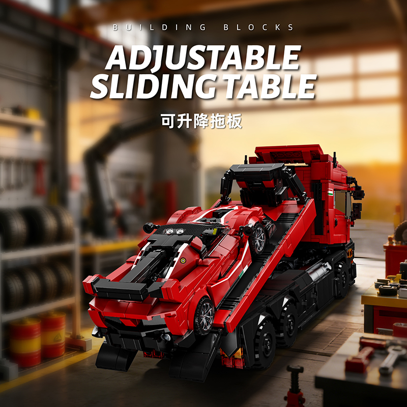 Red Tractor Truck & Red Super  - Heavy Equipment Lego avis et prix