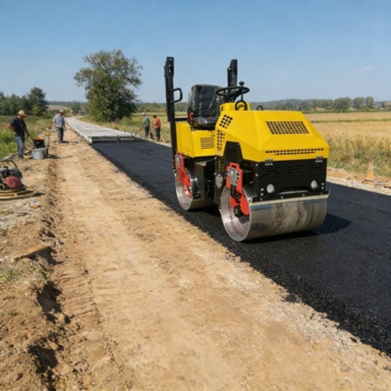 Single Drum Road Roller Vibrat - Heavy Equipment For Construction avis et prix