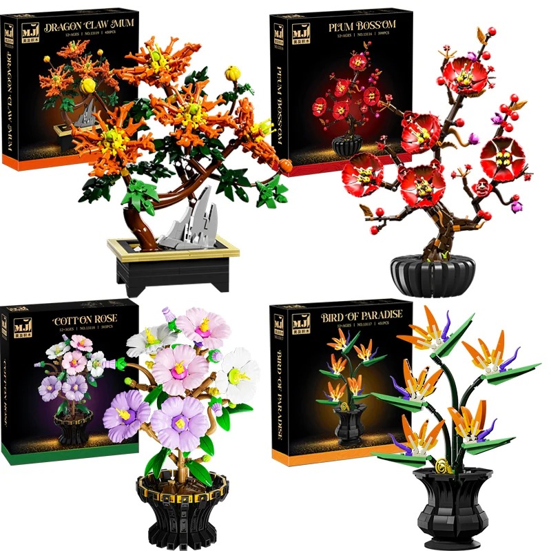 Creative Hibiscus Plum Blossom - Heavy Equipment Lego avis et prix