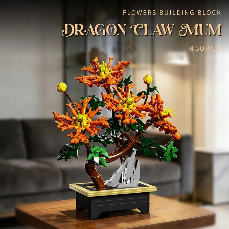 Creative Hibiscus Plum Blossom - Heavy Equipment Lego avis et prix