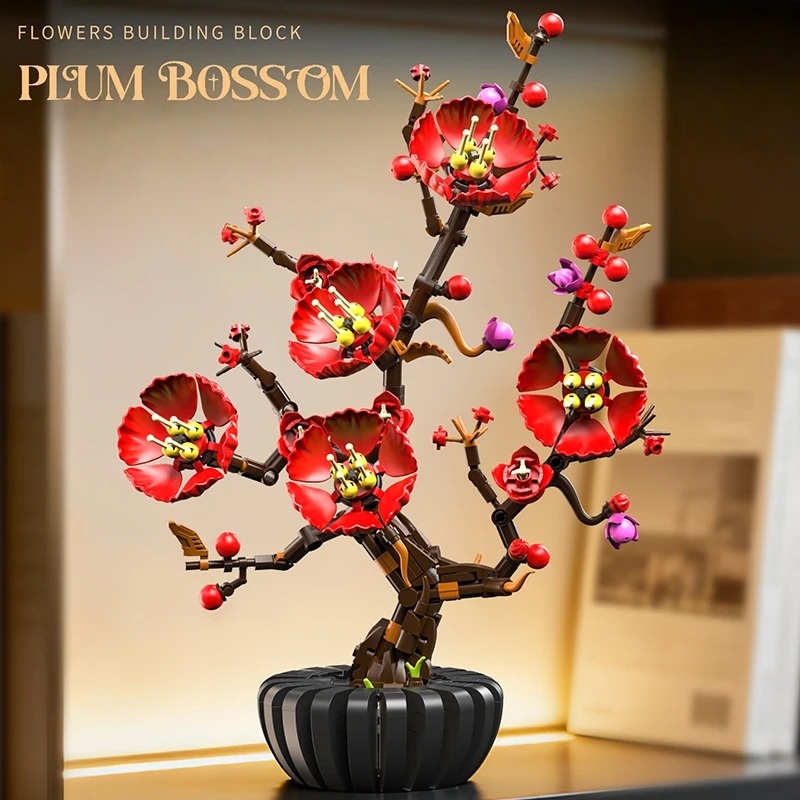 Creative Hibiscus Plum Blossom - Heavy Equipment Lego avis et prix