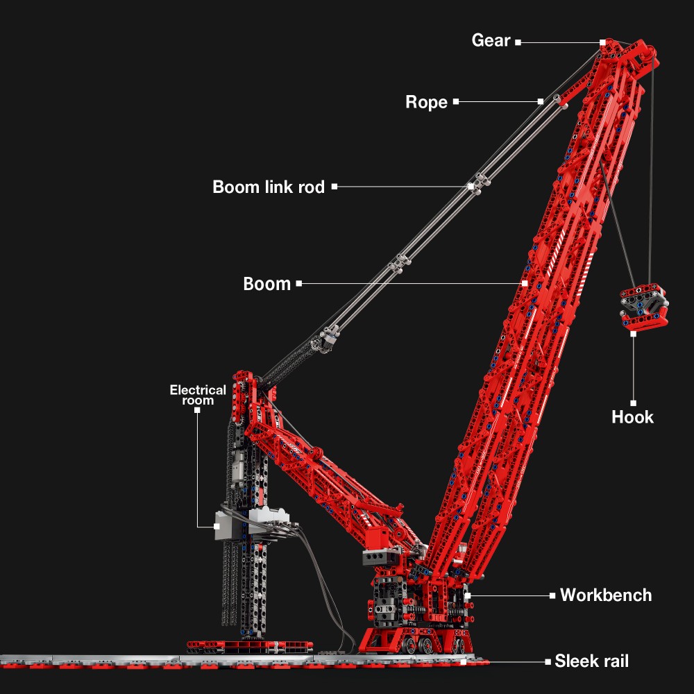 SK6000 Crane Building Blocks H - Heavy Equipment Lego avis et prix