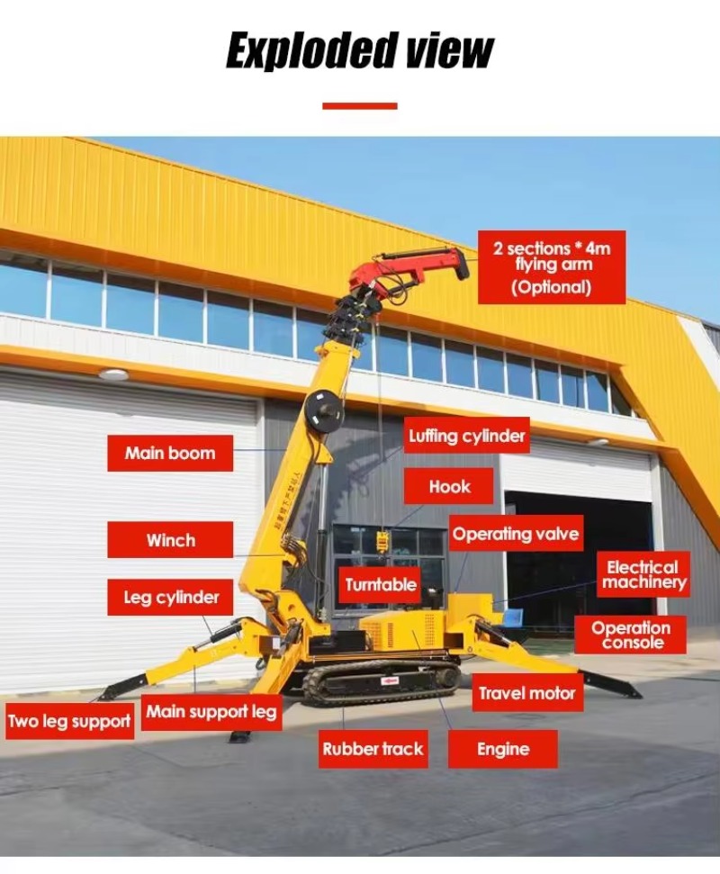 8T Hydraulic Spider Crane Heav - Heavy Equipment For Construction avis et prix