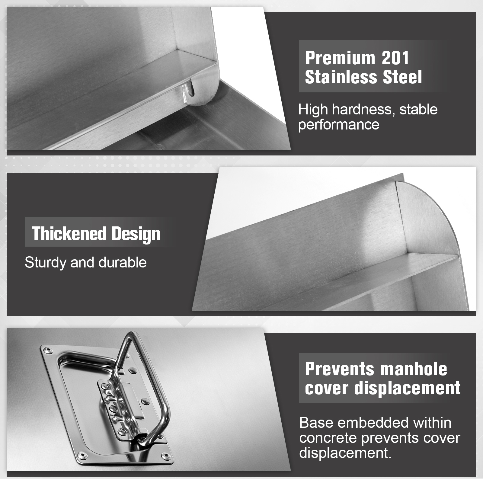Stainless Steel Rectangular Li - Manhole Cover Lifting avis et prix